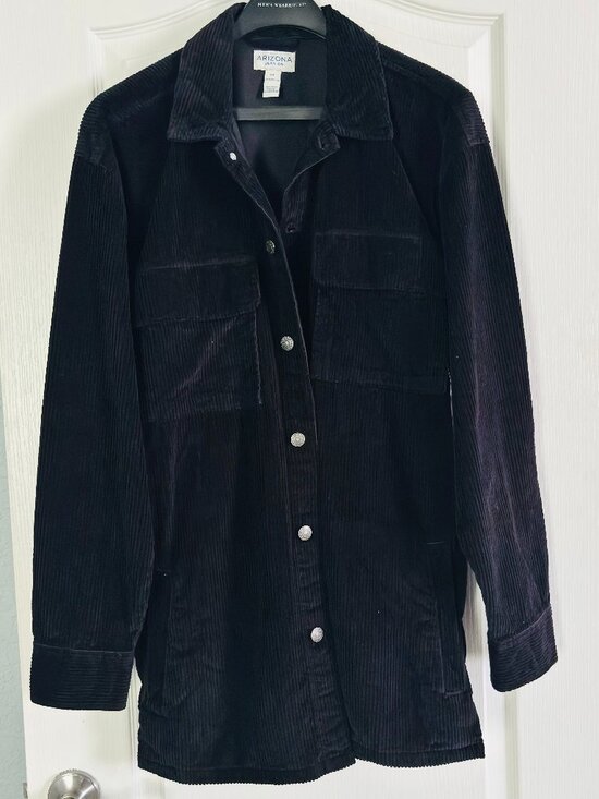 Arizona Jean Company Other - Arizona Jean Co Black Corduroy Shirt Jacket Overshirt Big Tall LT Cotton NWT
